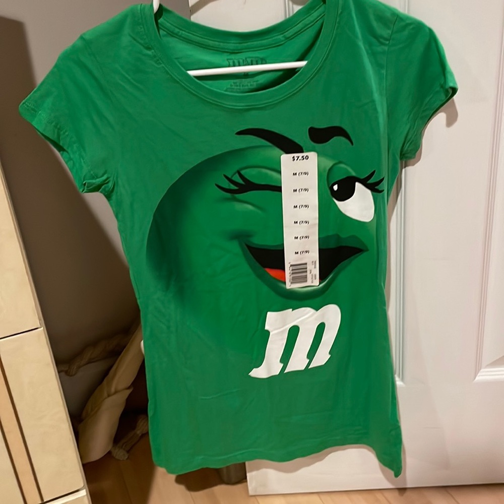 Brand new green M&M shirt